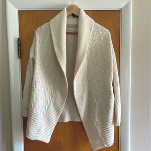Polo Ralph Lauren Open Front Cable Knit Cashmere Cardigan